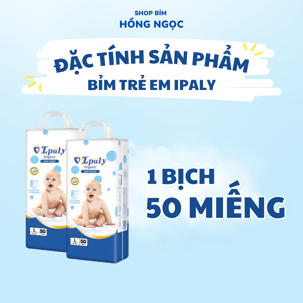 Bỉm Trẻ Em Ipaly Organic Thấm Hút Nhanh Chóng An Toàn Cho Da Mềm Mại Không Hăm