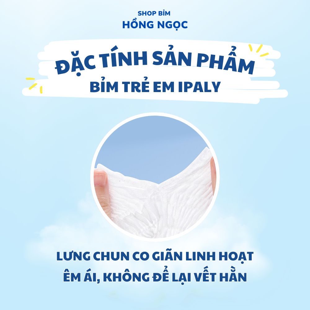 Bỉm Trẻ Em Ipaly Organic Thấm Hút Nhanh Chóng An Toàn Cho Da Mềm Mại Không Hăm