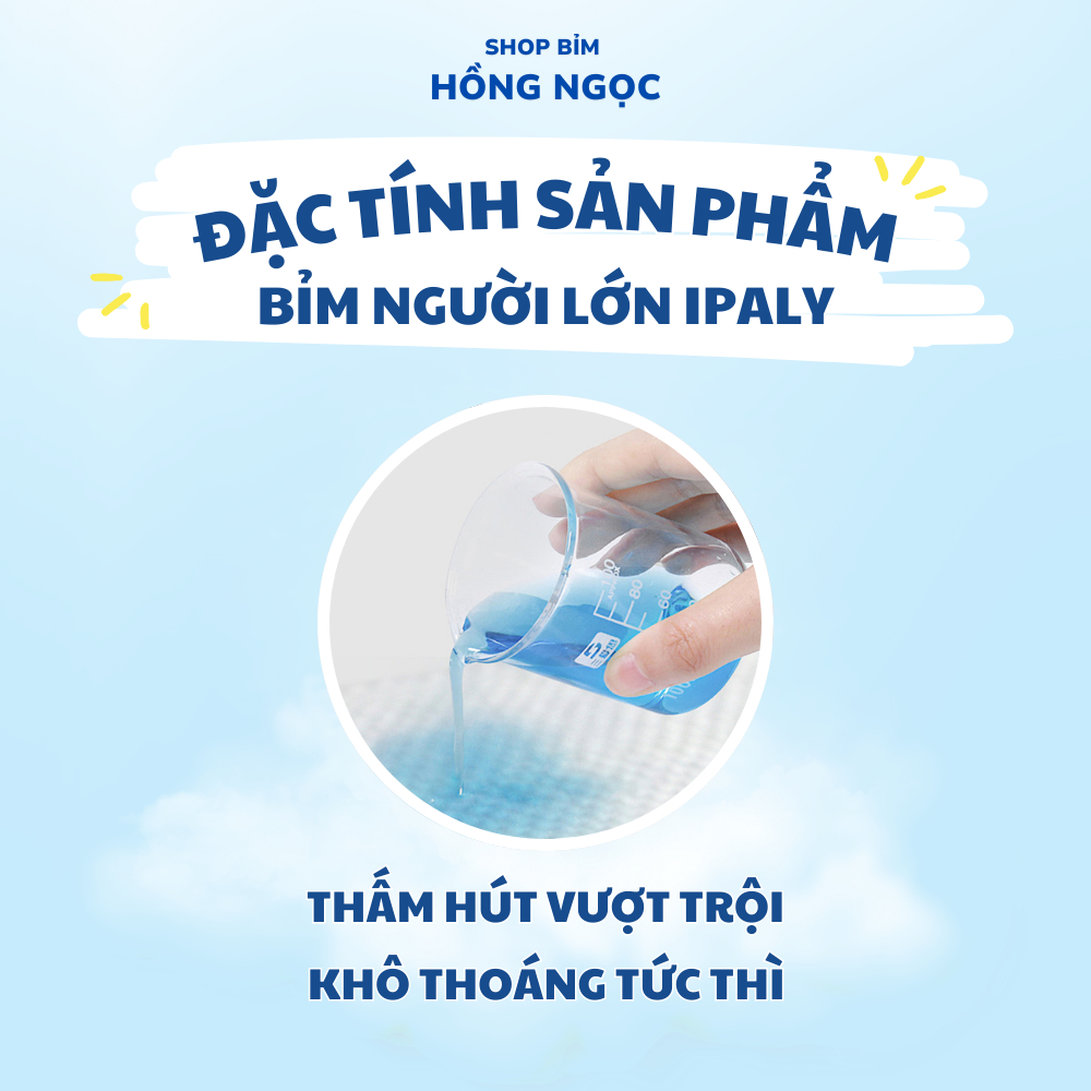 COMBO 100 miếng Bỉm Quần/Tã Dán người già EPOLY/IPALY chất lượng giá rẻ thấm hút tốt size M/L/XL