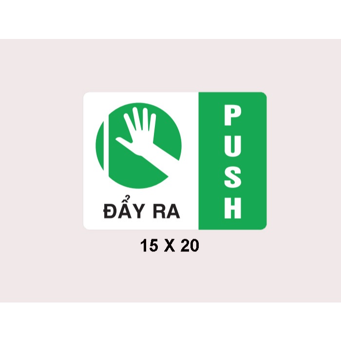 Decal Dán Cửa Kính Mũi Tên BEDO Sticker Cửa Kéo Cửa Ngang Cắt Sẵn Chống Nước Bám Dính Tốt