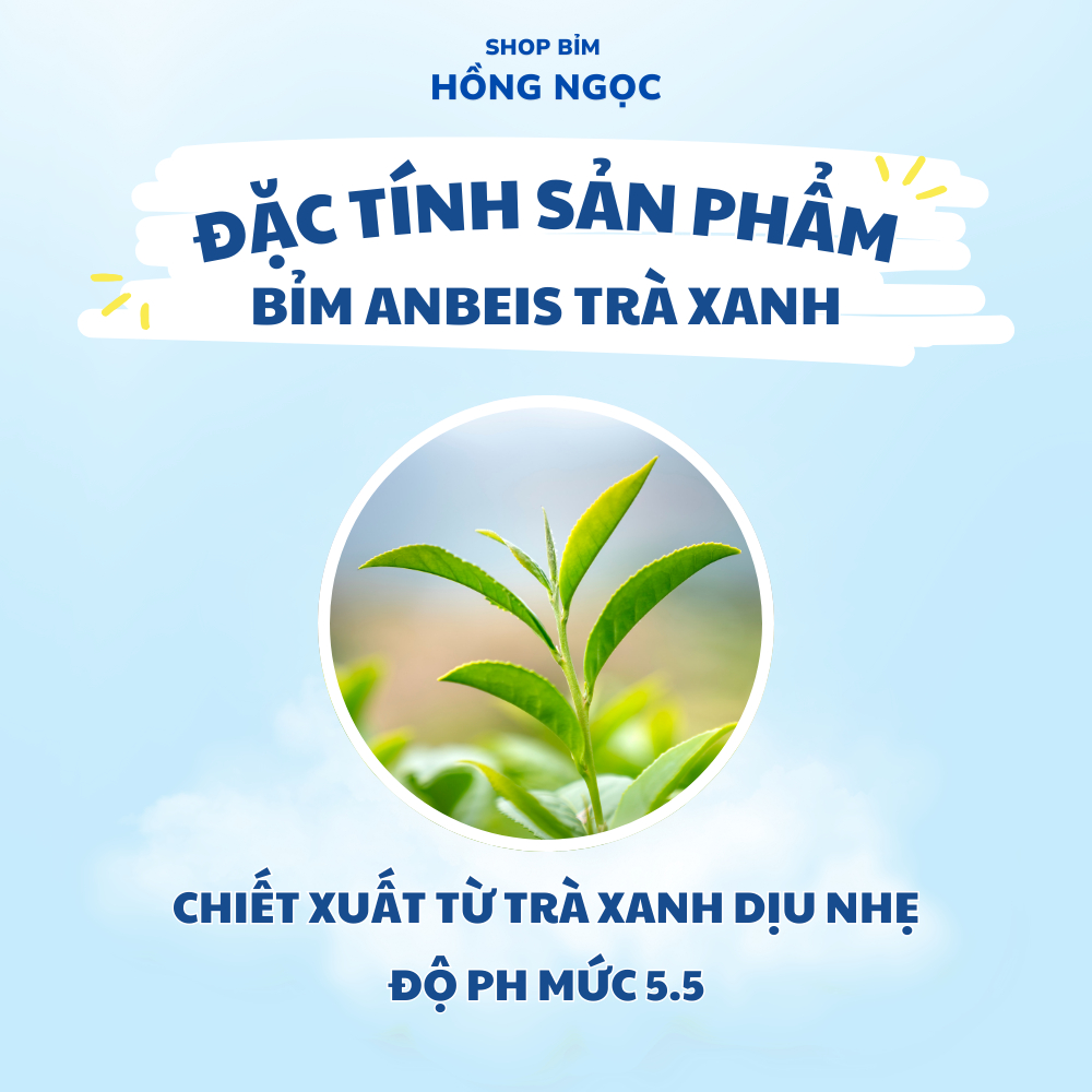 Tã Bỉm Dán/Quần ANBEIS ORGANIC Hàng Nội Địa Cao Cấp Đủ Size NB/S/M/L/XL/2XL/3XL