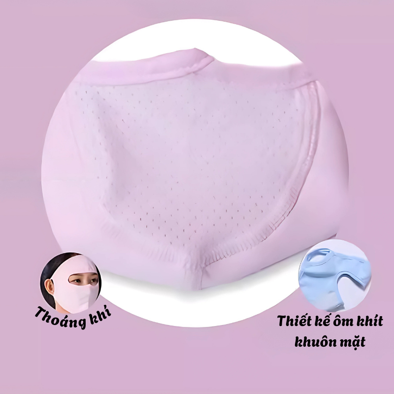 Khẩu Trang Chống Nắng Thoáng Khí RICHOUSE Kèm Kính Bảo Hộ Chắn Tia UV Cản Gió, Bụi Bảo Vệ Toàn Diện