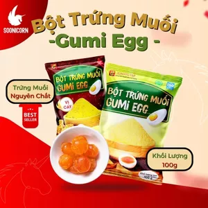 🥚 Bột Trứng Muối Gumi Egg 100g | Dùng Làm Bánh, Sốt Trứng Muối | Vị Truyền Thống & Cay - Soonicorn