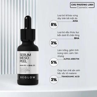 Combo Serum peel da meso Beglow và Serum phục hồi HA B5 vàng CB0137