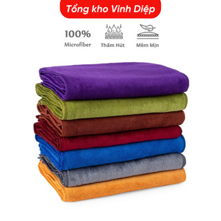 01 chiếc khăn mặt, khăn lau chất vải nhung mềm min size 24x50cm