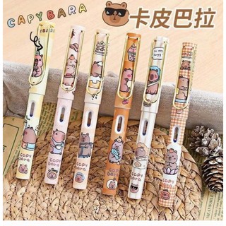 Combo 10 chiếc bút gấu GB01/capybara/labubu ngòi kim tinh siêu bền