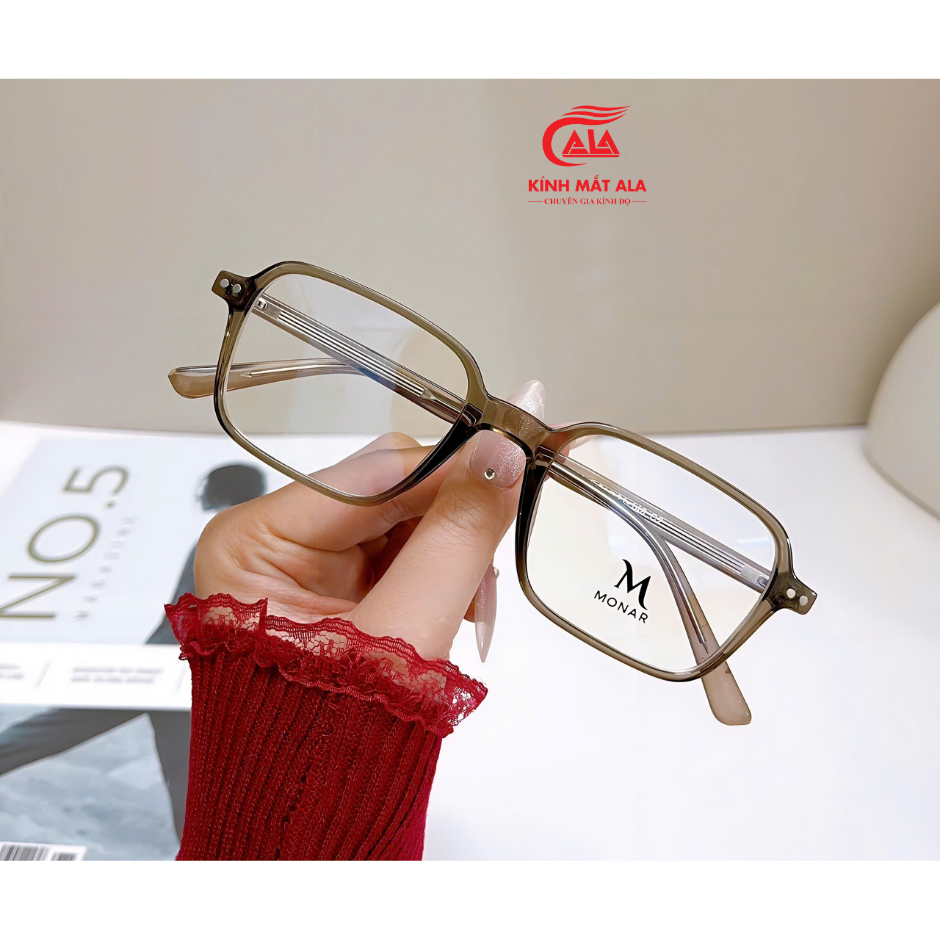 Kính mắt Monar mã 2724, gọng chữ nhật thanh lịch, nhiều màu Size 51-21 ...