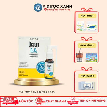 Mua [Chính Hãng] OCEAN D3 K2 20ml, Vitamin D3 K2 cho bé, trẻ em - Y Dược Xanh