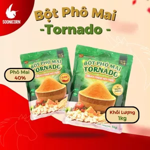 🧀 Bột Phô Mai Tornado 1kg | Bột Phô Mai Hàn Quốc Lắc Gà, Khoai Tây, Làm Bánh, Sốt Chấm – Soonicorn