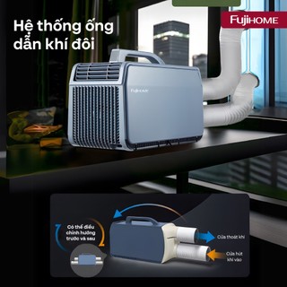 Máy điều hòa mini di động thông minh FUJIHOME PAC06-PRO công nghệ INVERTER - kết nối Bluetooth