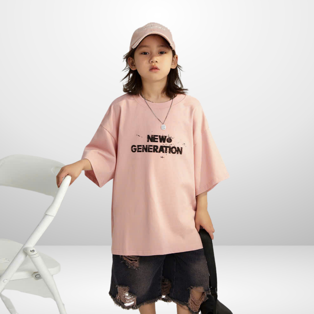 Áo Thun Trẻ Em JJ Kids Fashion NEW GENERATION – Form Rộng Năng Động cho Bé 4–14 Tuổi B670