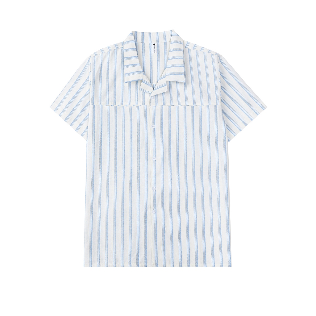 Áo Sơ Mi Cộc Tay Nam Cổ Vest Thời Trang Chất Vải Oxford Dày Dặn 260GSM Cao Cấp Halley A32
