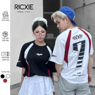 Áo Thun RICXY " SỐ 7  " Unisex Form Rộng - Top Áo Thun Cổ Tròn Menswear Women -