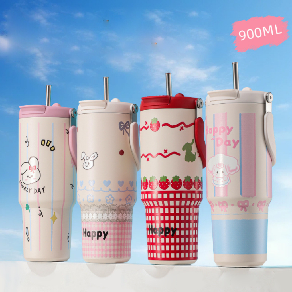Ảnh Ly Giữ Nhiệt ĐôRêMon LEVIKA 2023 Dễ Thương Dung Tích 600ml Chất Liệu Inox 304 Cao Cấp Giữ Nhiệt Từ 8-12 Giờ 1