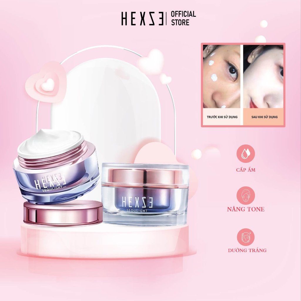 Kem Lazy nâng tone sáng da HEXZE 50ml