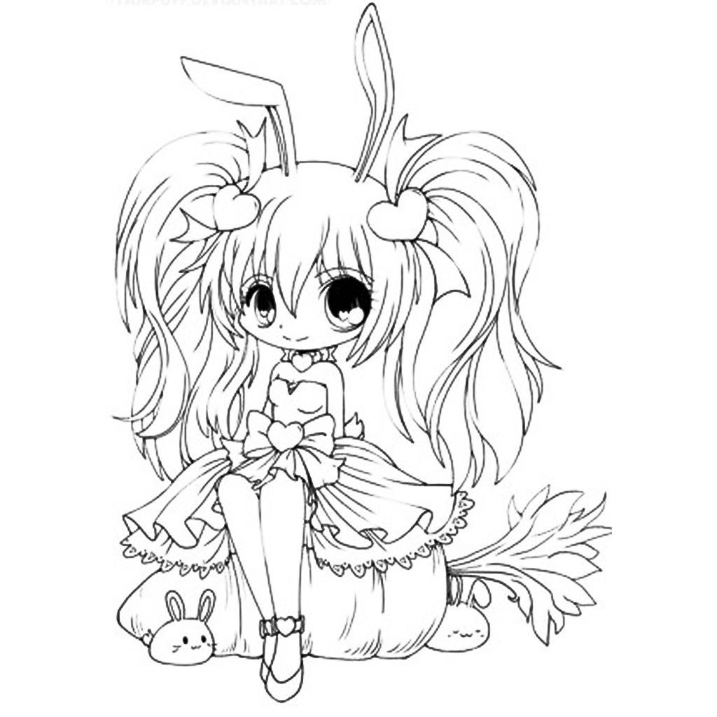 Bộ 50 tranh tô màu CHIBI  khác nhau không trùng lặp cho bạn thỏa sức sáng tạo