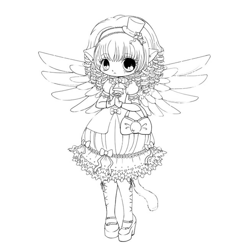 Bộ 50 tranh tô màu CHIBI  khác nhau không trùng lặp cho bạn thỏa sức sáng tạo