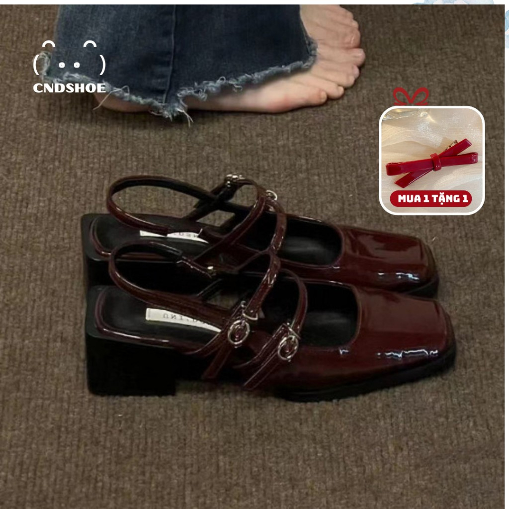 [Hỏa Tốc] Giày Nữ Sandal Slingback Khoét Tim Mũi Nhọn Thời Trang Sang Trọng Thanh Lịch Đế 3cm