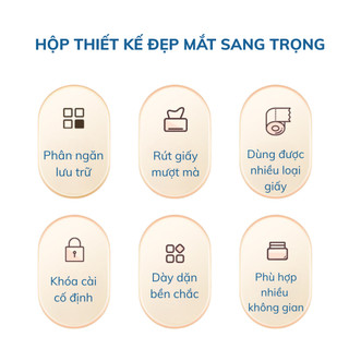 Hộp đựng hình gấu đa năng để bàn sang trọng, Hộp đựng giấy lau điều khiển mỹ phẩm, bút