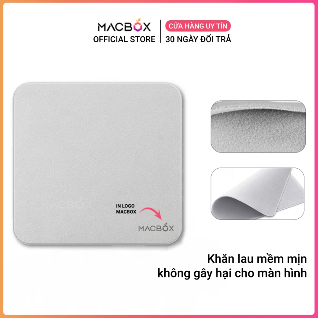 Khăn lau màn hình Microfiber Macbox, khăn lau chuyên dụng 2 mặt cho điện thoại, camera, máy tính bảng, macbook | BigBuy360 - bigbuy360.vn