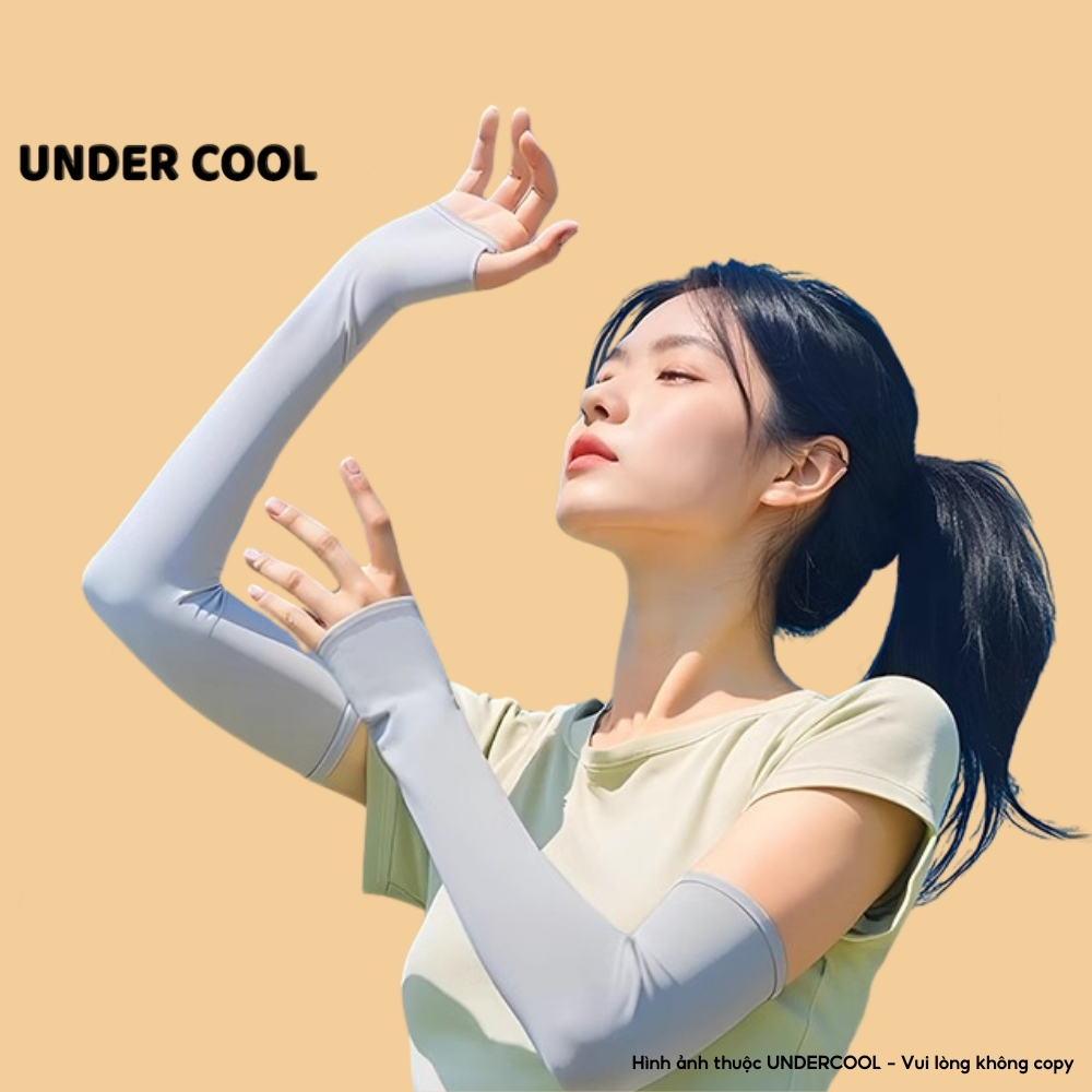 Combo 3 găng tay chống nắng UNDERCOOL, trơn cotton thoáng mát, gọn nhẹ, chống tia cực tím ,có lỗ xỏ ngón OT01 CB04