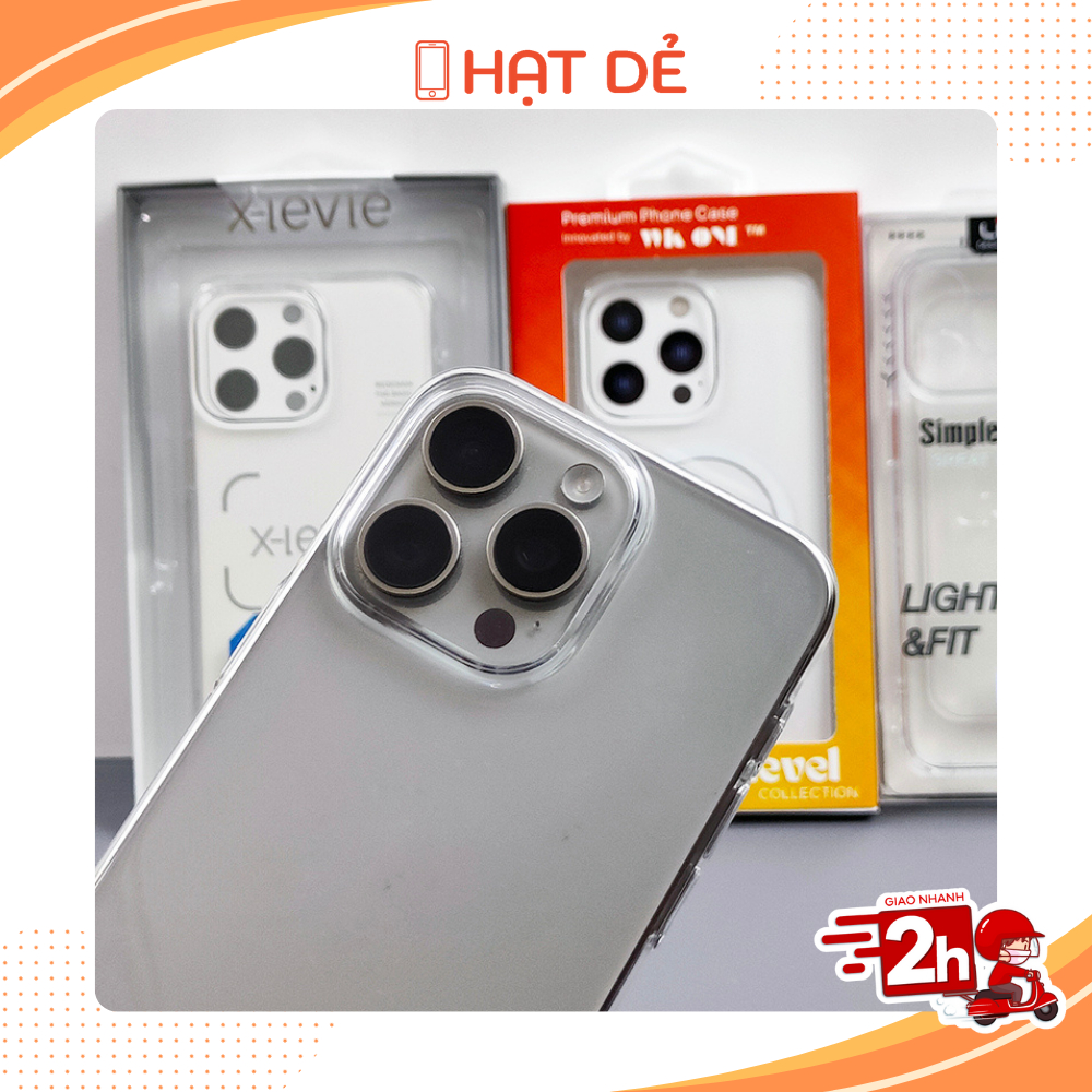 Ốp lưng dành cho iphone Slimcase WK One Trong Suốt Chống Ố Vàng - phukienhatde