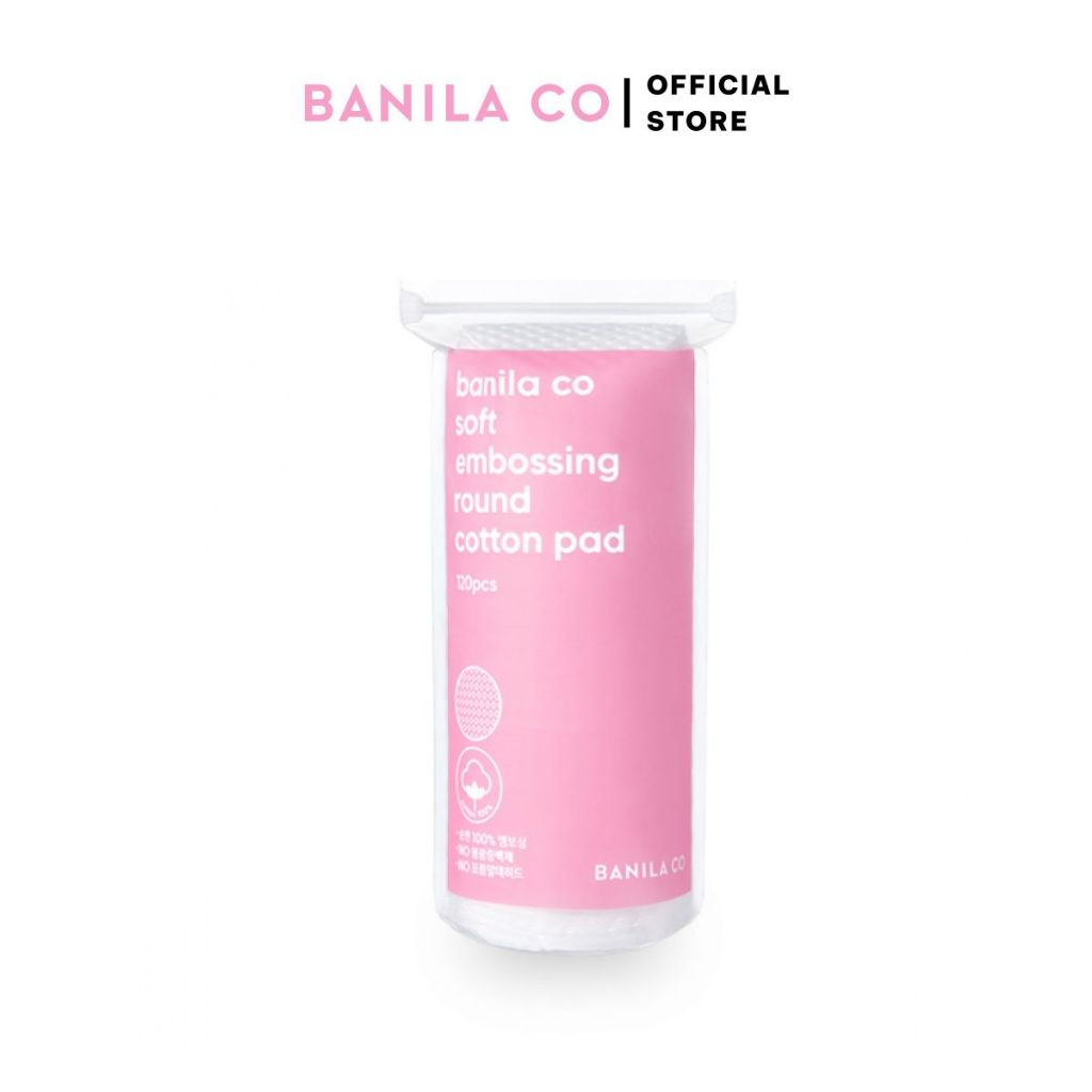 Bông Tẩy Trang Banila co Soft embossing round cotton pad (120ea)