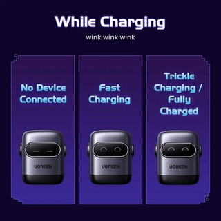 Bộ sạc nhanh Ugreen Robot 30W/65W kèm cáp USB-C 60W/100W dành cho iPhone 15, iPhone 16 - Bảo hành 18 tháng 1 đổi 1