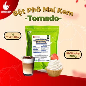 🧀 Bột Phô Mai Kem Tornado 500g | Bột Pha Chế Làm Sốt, Phô Mai Kem, Làm Bánh Ngọt – Soonicorn