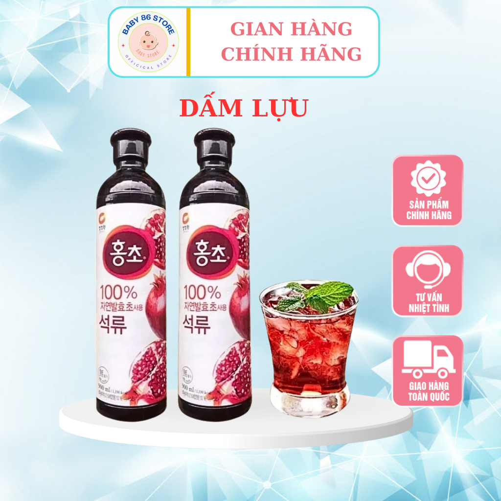 Nước Uống Giấm Mâm Xôi, Giấm Lựu Daesang Hàn Quốc, Giúp giảm cân, đẹp ...