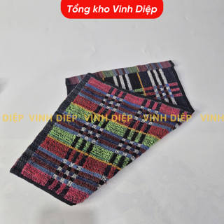 01 chiếc khăn mặt, khăn lau đa dụng họa tiết thổ cẩm khổ to 25x38cm - Hàng đẹp, 1 chiếc