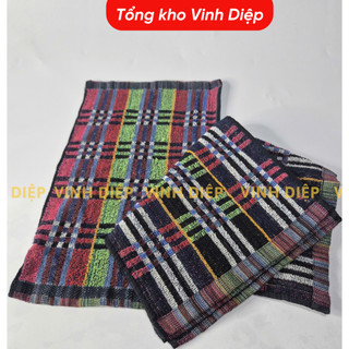 01 chiếc khăn mặt, khăn lau đa dụng họa tiết thổ cẩm khổ to 25x38cm - Hàng đẹp, 1 chiếc