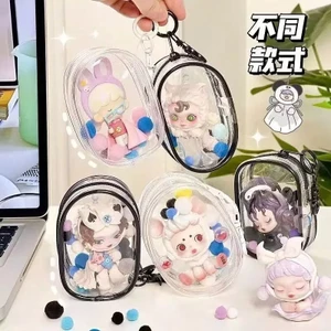 Túi lưu trữ sạc phong cách Ins mini trong suốt cáp dữ liệu, Túi đựng cáp sạc dữ liệu di động bảo vệ túi lưu trữ tai nghe