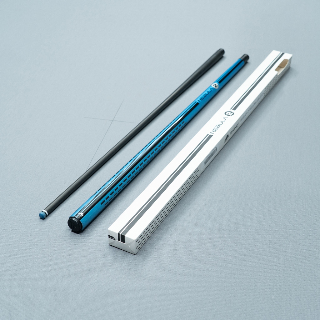 Ảnh Gậy bida lỗ Rhino Nebula 2 Sky Blue - Ngọn Carbon Cao Cấp - Chính Hãng 1