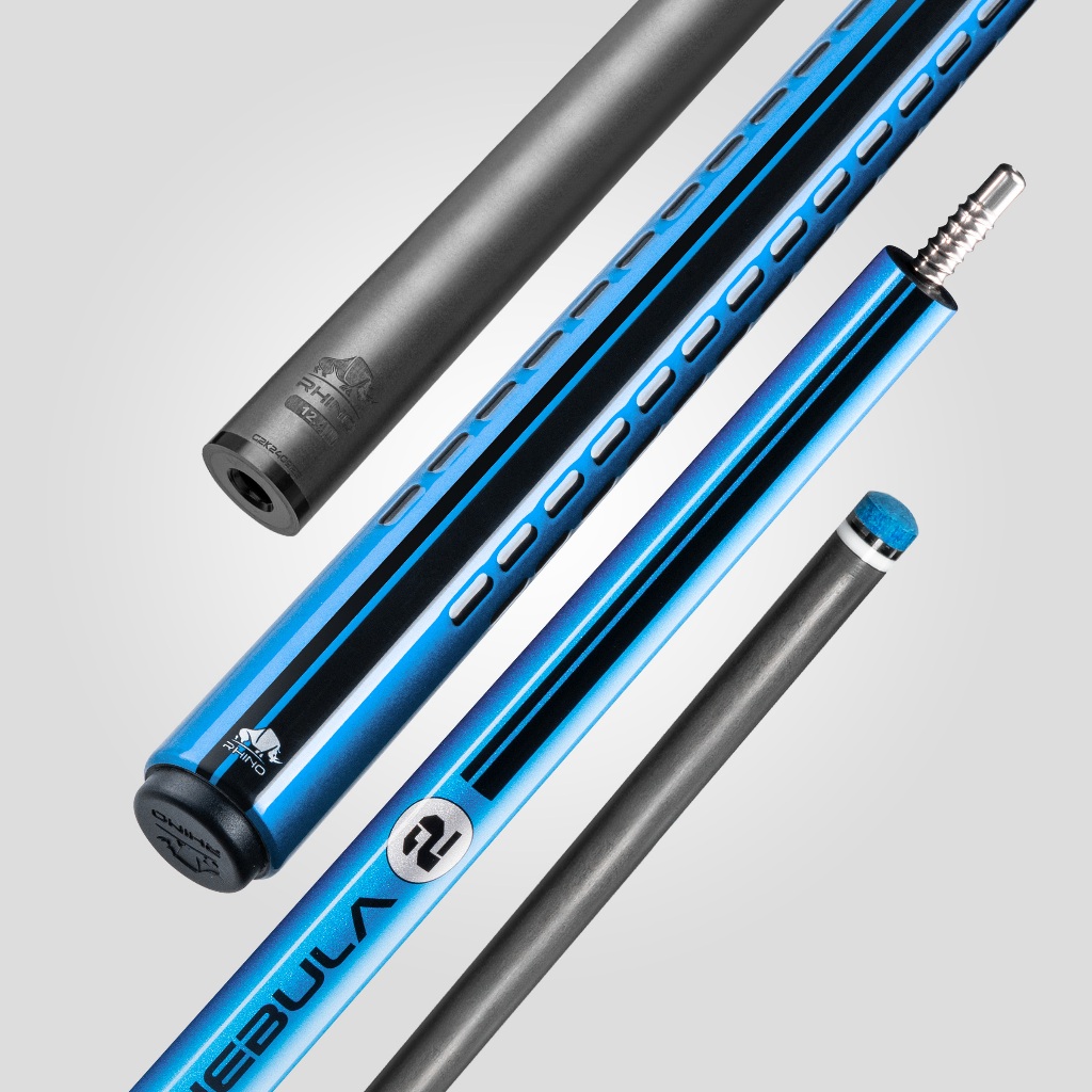Ảnh Gậy bida lỗ Rhino Nebula 2 Sky Blue - Ngọn Carbon Cao Cấp - Chính Hãng 2