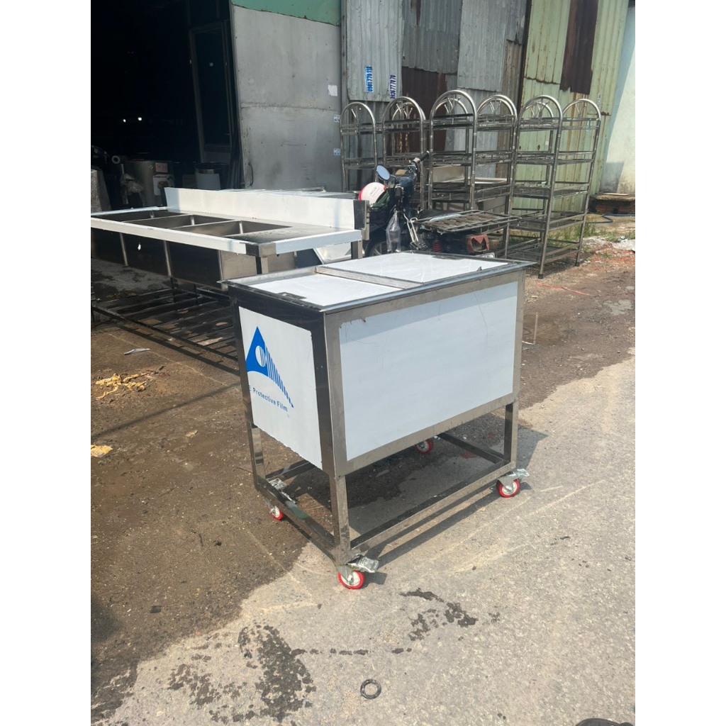Thùng đá inox giữ nhiệt 3 lớp – Thùng đá inox đựng nước đá, giữ lạnh lâu, bền đẹp