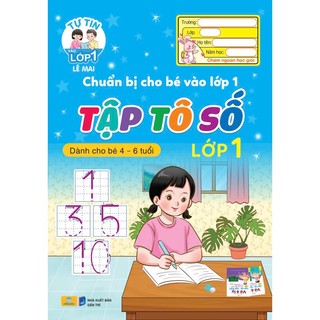 Sách - Combo 5 Cuốn Tập tô chữ, Tô chữ hoa,tập tô nét cơ bản, tập tô số lớp 1 - ndbooks
