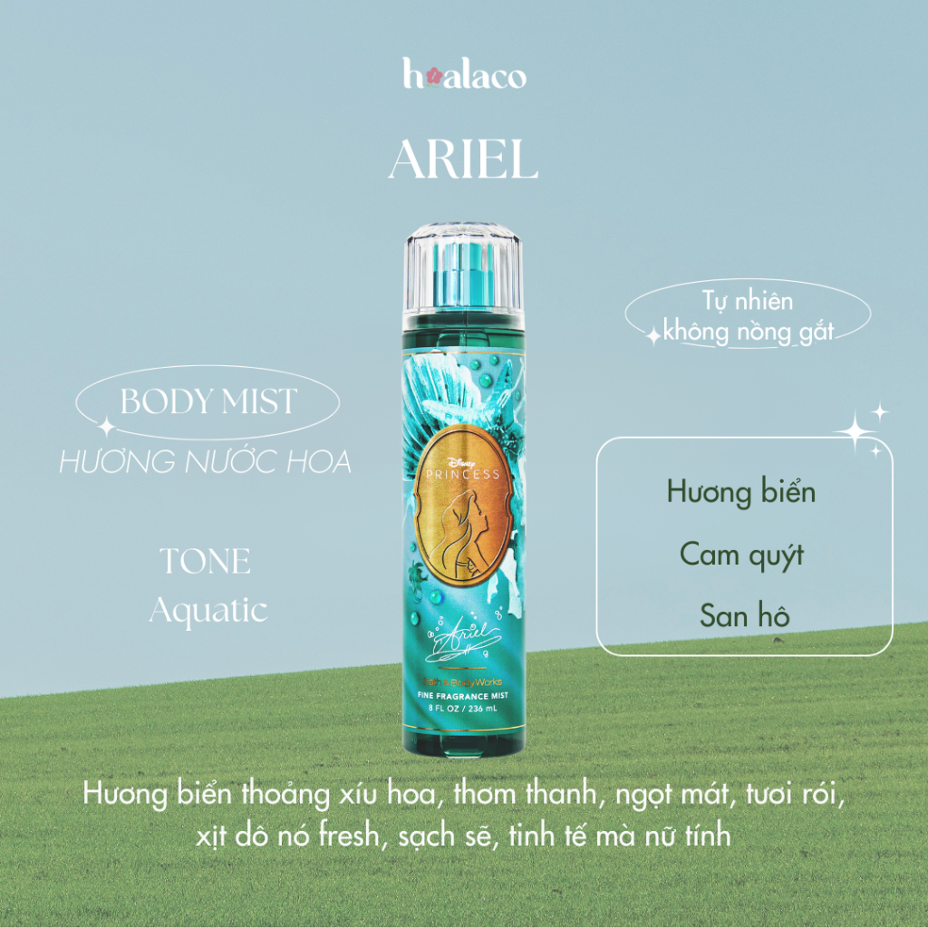 Body mist ARIEL Xịt thơm toàn thân bộ sưu tập 