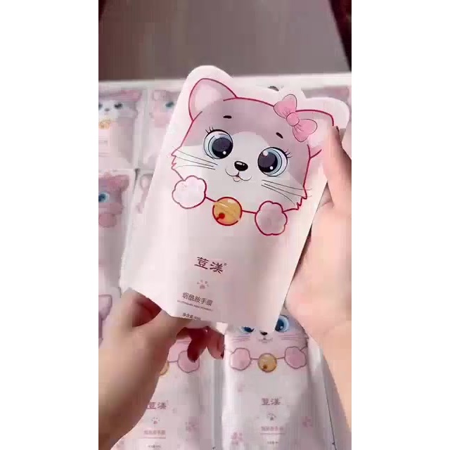 [ RẺ TOP 1] - Combo 10 Mặt Nạ Ủ Tay Con Mèo, Mặt nạ sữa dê, ủ tay Hand Mask Cấp Ẩm Dưỡng Trắng Làm Mềm Da Tay