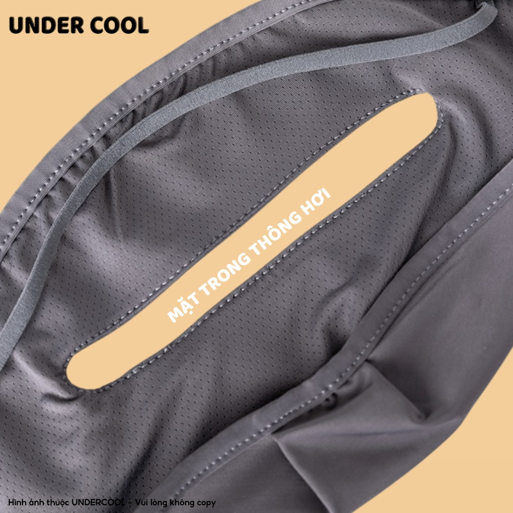 COMBO 3 Khẩu Trang Chống Nắng Fullface UNDERCOOL  Che Trán Toàn Bộ Khuôn Mặt Chống Tia UV Thun Lạnh,Có Hai lớp cb- KT02