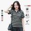 Áo polo nữ sọc ngang tay ngắn basic GILLEE mang phong cách Hàn Quốc chất liệu cotton thoáng mát, mềm mại FAP077