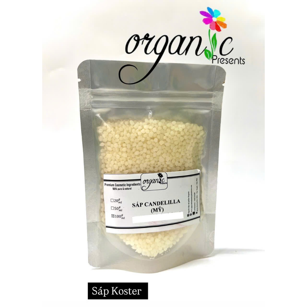 NGUYÊN LIỆU SÁP CANDELILLA (MỸ) - Khối lượng 250g 500g 1kg