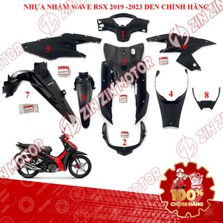 Dàn Áo Nhựa Nhám Wave RSX 110 Fi 2019 2020 2021 2022 2023 Màu Đen Chính Hãng - ZZM