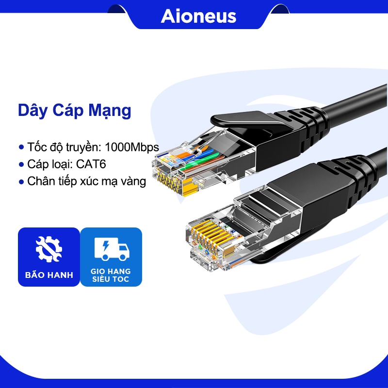Dây Cáp Mạng RJ45 CAT6 Ethernet UTP 10Gbps 20M/15M/10M/5M/3M Cáp Mạng ...