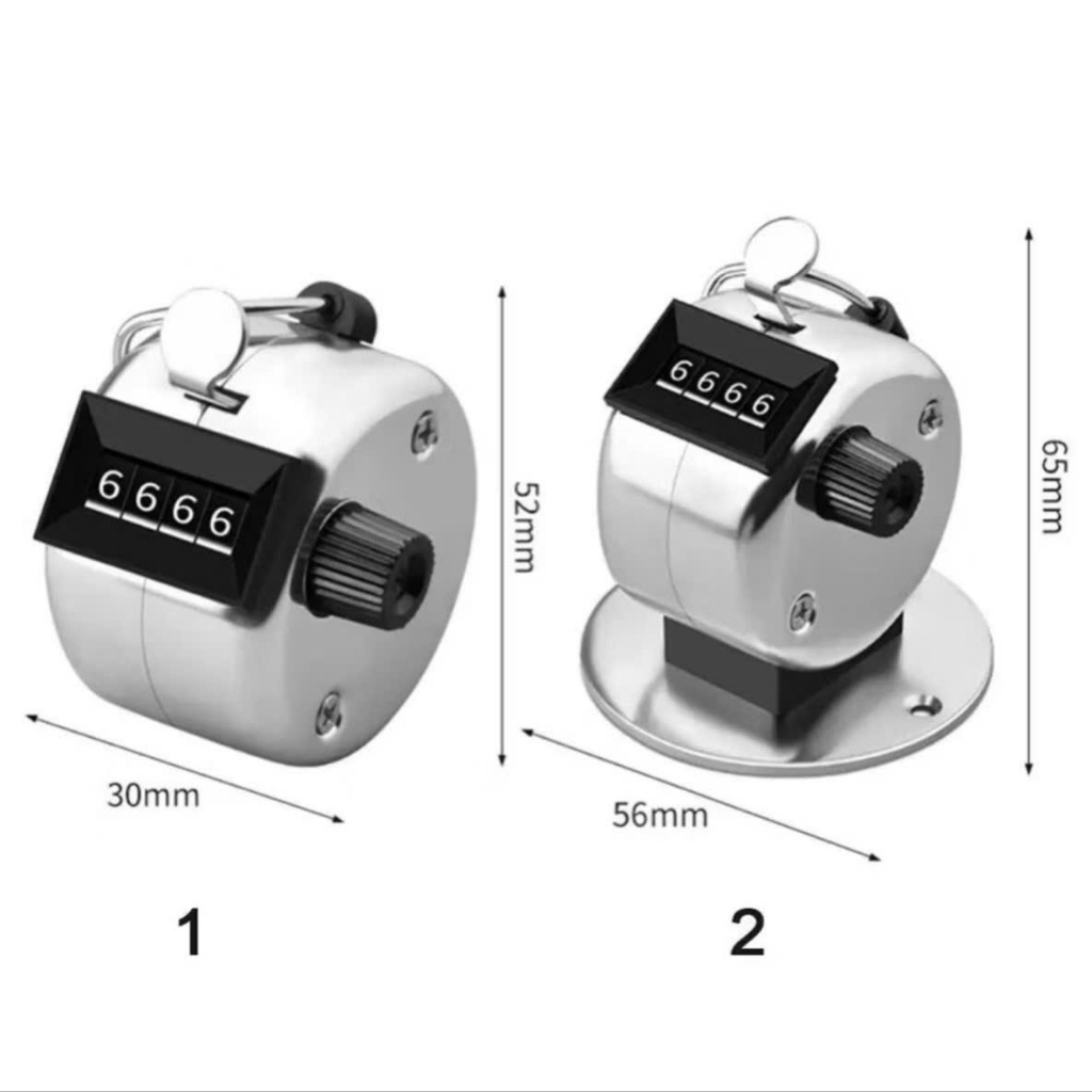 Đếm Số Lượng Cầm Tay, Để Bàn 4 Số Cơ Học Inox - Sản Phẩm Ngành May Loại Tốt