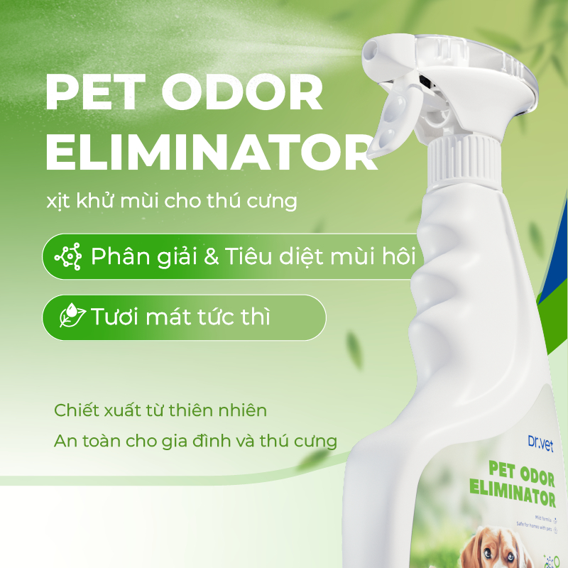 Chai Xịt Khử Mùi Cho Thú Cưng DrVET Khử Mùi Hôi Hiệu Quả - Pet Odor Eliminator
