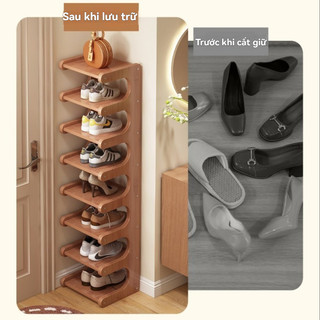 Giá để giày tre Giá để giày bằng gỗ Giá đựng đồ đa năng Giá để giày tre nhiều tầng tiết kiệm không gian