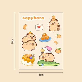 [🔥XƯỞNG SALE SẬP SÀN🔥] Sticker Hình Dán Nhiều Mẫu Họa Tiết Capybara Dễ Thương S04