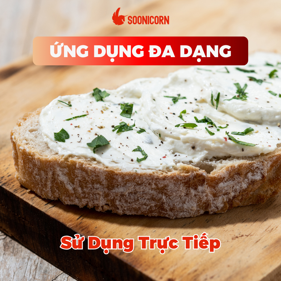 🧀 Phô Mai Kem (Cream Cheese) Hũ 200g | Nguyên Liệu Làm Bánh, Làm Đồ Nướng, Sốt Pasta – Soonicorn
