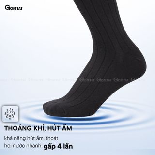 [MODAL PREMIUM]Tất nam đi giày tây GOMTAT cao cấp,vớ công sở chất liệu gỗ sồi cao cấp kháng khuẩn - STA-5012